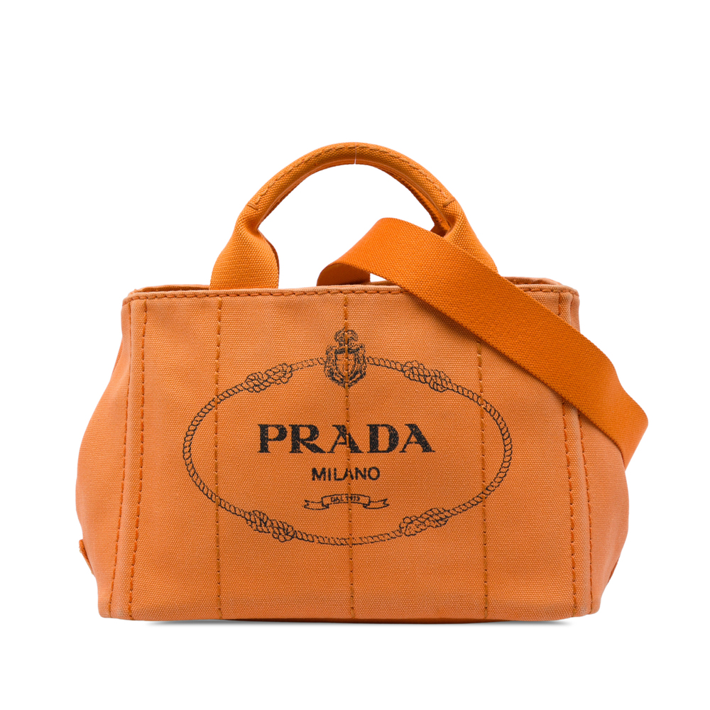 Pre-Loved Prada Small Canvas Canapa Logo Tote